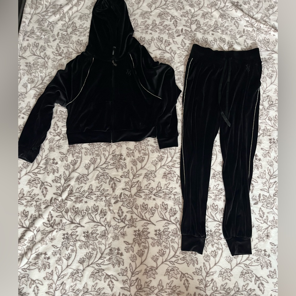 ✨🖤 Victoria’s Secret Velour Set | Cozy Y2K Lounge 💖